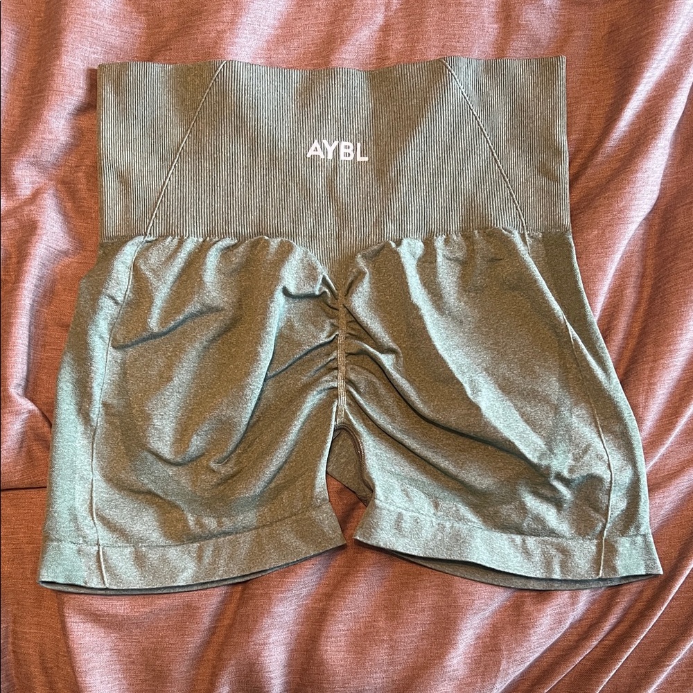 AYBL Women's High-Waisted Shorts in Sage